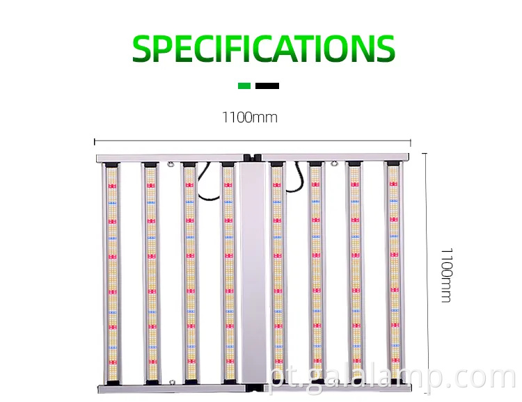 Lâmpada de LED de cultivo Grow Bar para lâmpada espetacular de fotossíntese de plantas internas